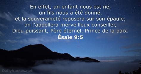 esaie 9|esaie 9 verset 5.